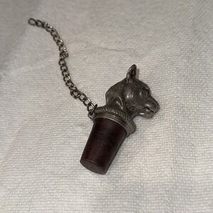 2005 H.M. Pewter Cougar Bottle Stopper Wine Cork University‎ Of Houston Mascots